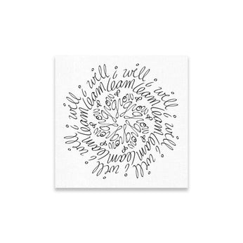 Learn & Grow Stretched Canvas Print - Shop the Power of Words