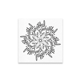 I Am Beautiful Stretched Canvas Print - Shop the Power of Words